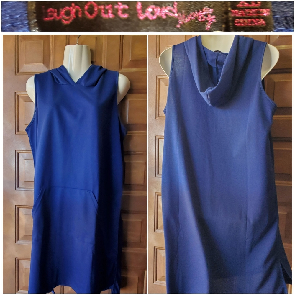 "Laugh Out Loud" OS Pullover Dress